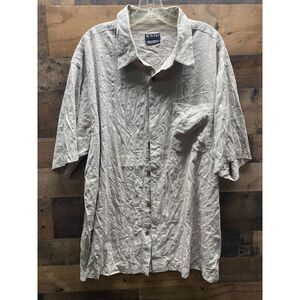 Kaid Men's Short Sleeve‎ Button Up Size X-Large